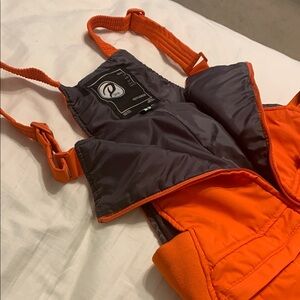DRIFT orange ski bib YOUTH